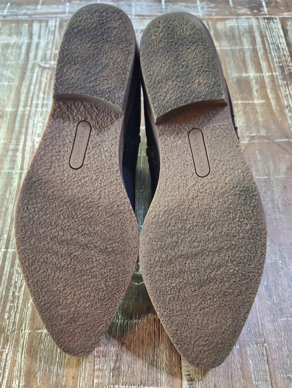 FRYE & Co Womens 8.5 B Black Zip Up Bootie‎ Black.